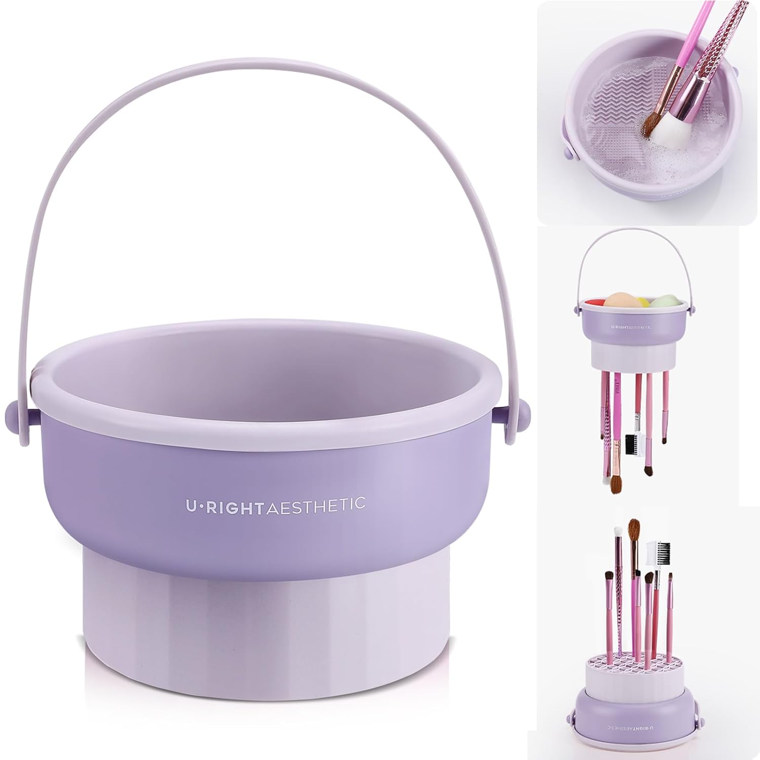Beauty Makeup Kit - Makeup Brush Cleaning Bowl Beauty Egg