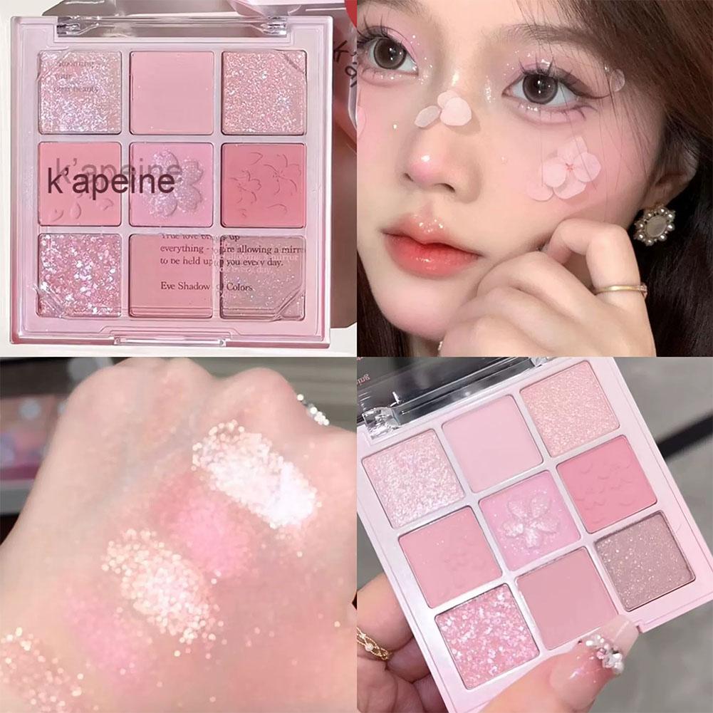 Beauty Makeup Palette - 9-Color Sakura Eyeshadow Palette Glitter Matte