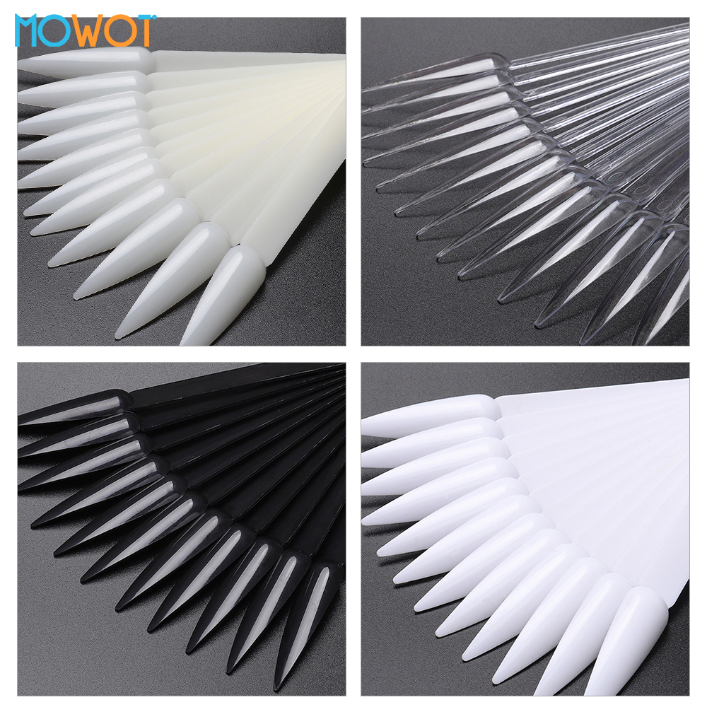 Contour Palette Stick - MOWOT 40pcs Stiletto Nail Display Sticks