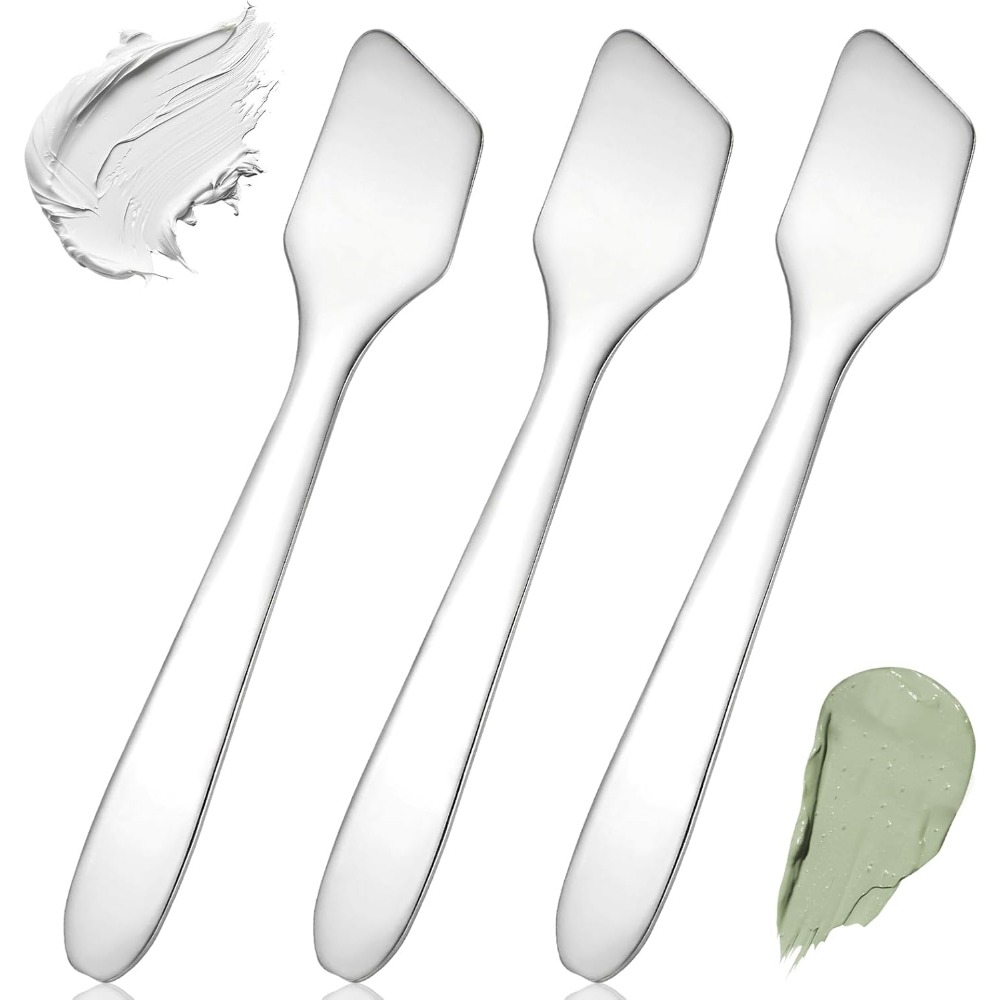 Makeup And Beauty - 3-Piece Mini Stainless Steel Makeup Spatulas,