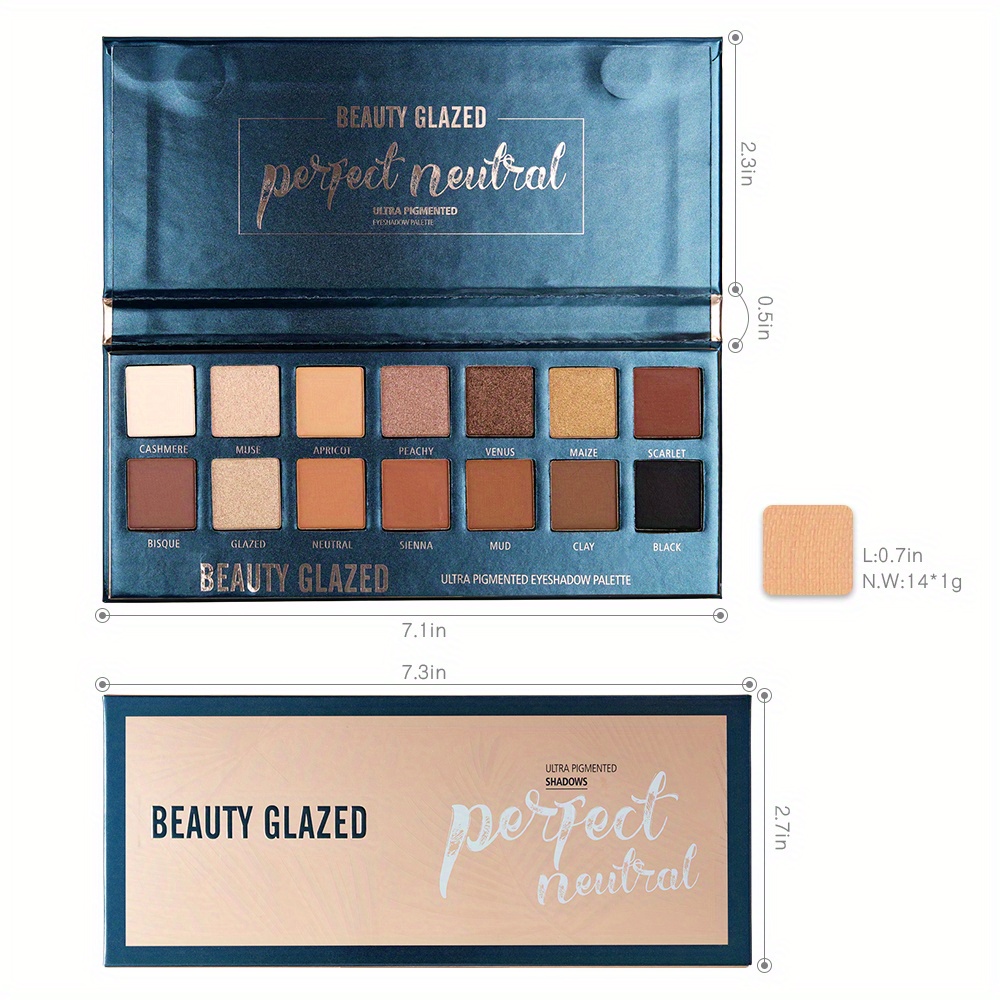 BEAUTY GLAZED 14 Colors Eyesha - Beauty Makeup Palette recensione e prezzo