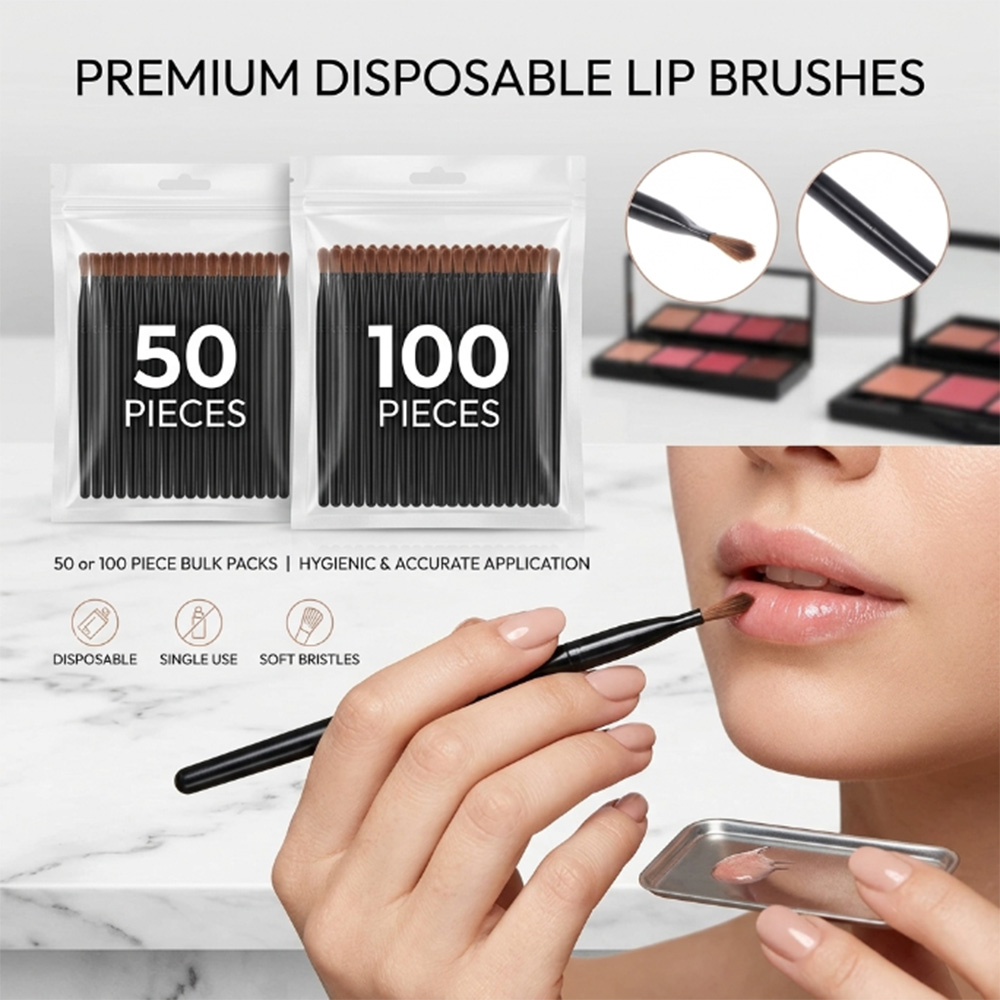 50/100pcs Disposable Lip Brush - Makeup And Beauty recensione e prezzo