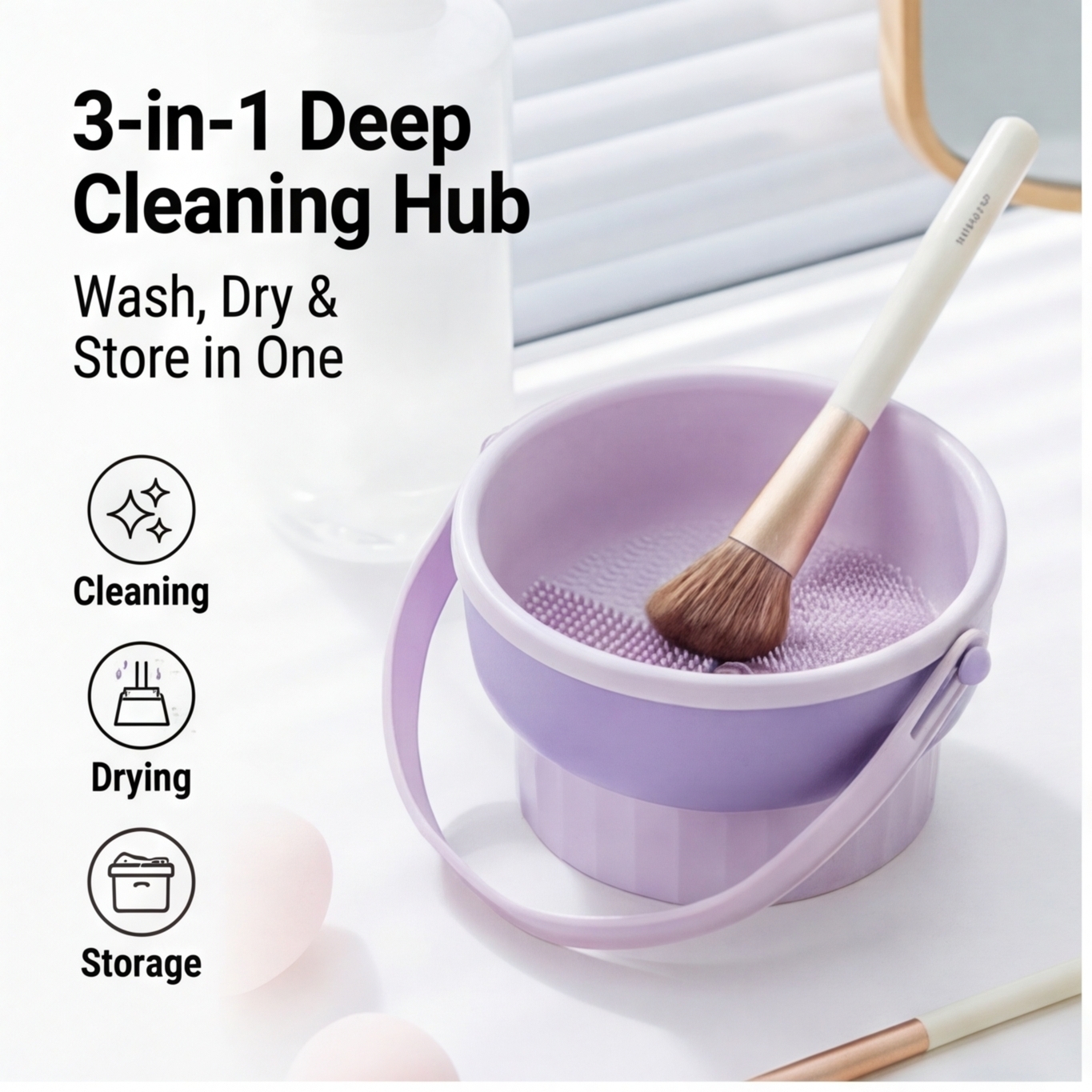 Silicone Makeup Brush Cleaning - Beauty Makeup Kit recensione e prezzo
