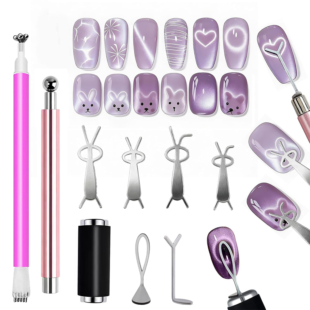 10Pcs Cat Eye Nail Magnet Set  - Contour Palette Stick recensione e prezzo