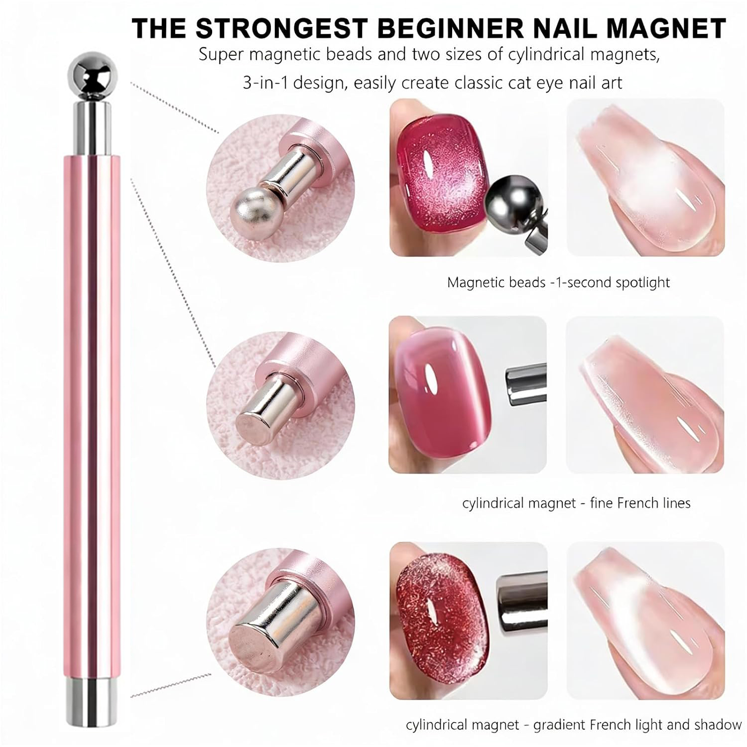 10Pcs Cat Eye Nail Magnet Set  - Contour Palette Stick recensione e prezzo