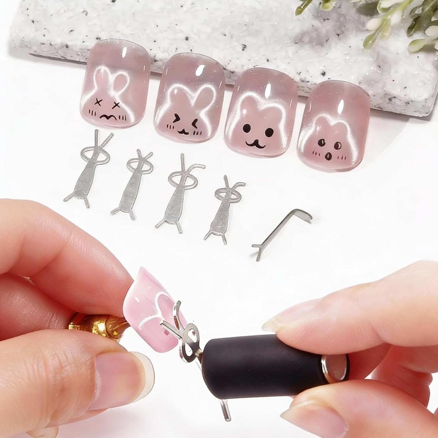 10Pcs Cat Eye Nail Magnet Set  - Contour Palette Stick recensione e prezzo