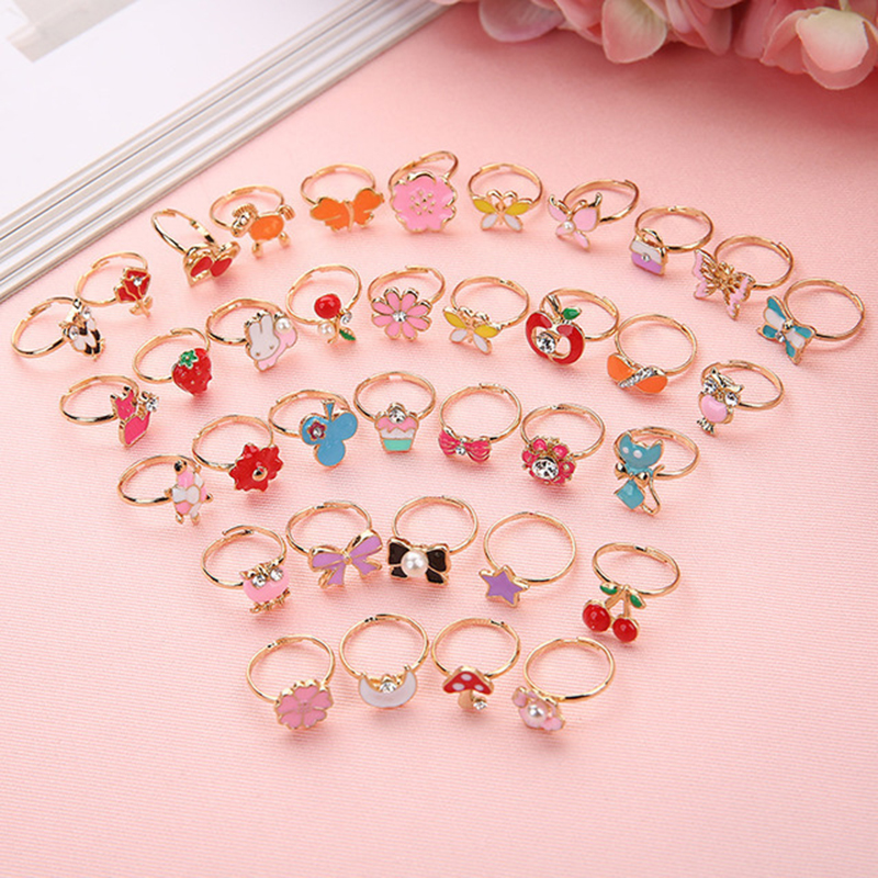 10/20 pcs Children Cute Ring A - Beauty Makeup For Girl recensione e prezzo