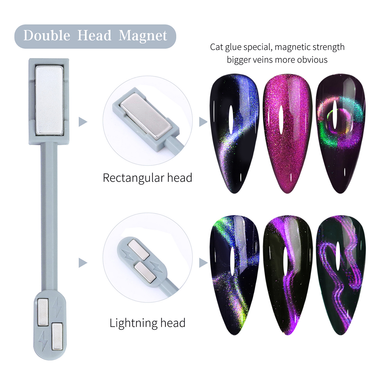 14pcs Cat Eye Nail Magnet Set  - Contour Palette Stick recensione e prezzo
